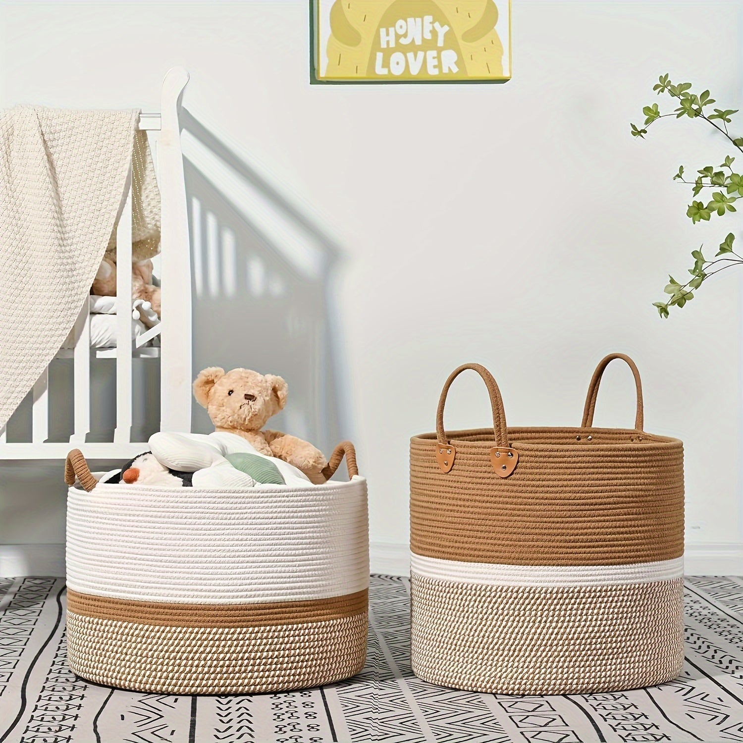 Chic Cotton Organizer Basket for Stylish Home Storage