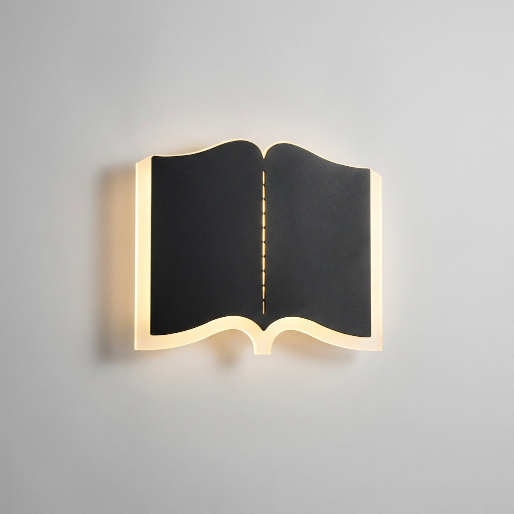 Wall Sconce Designed Like a Book - Decorative Lighting Fixture