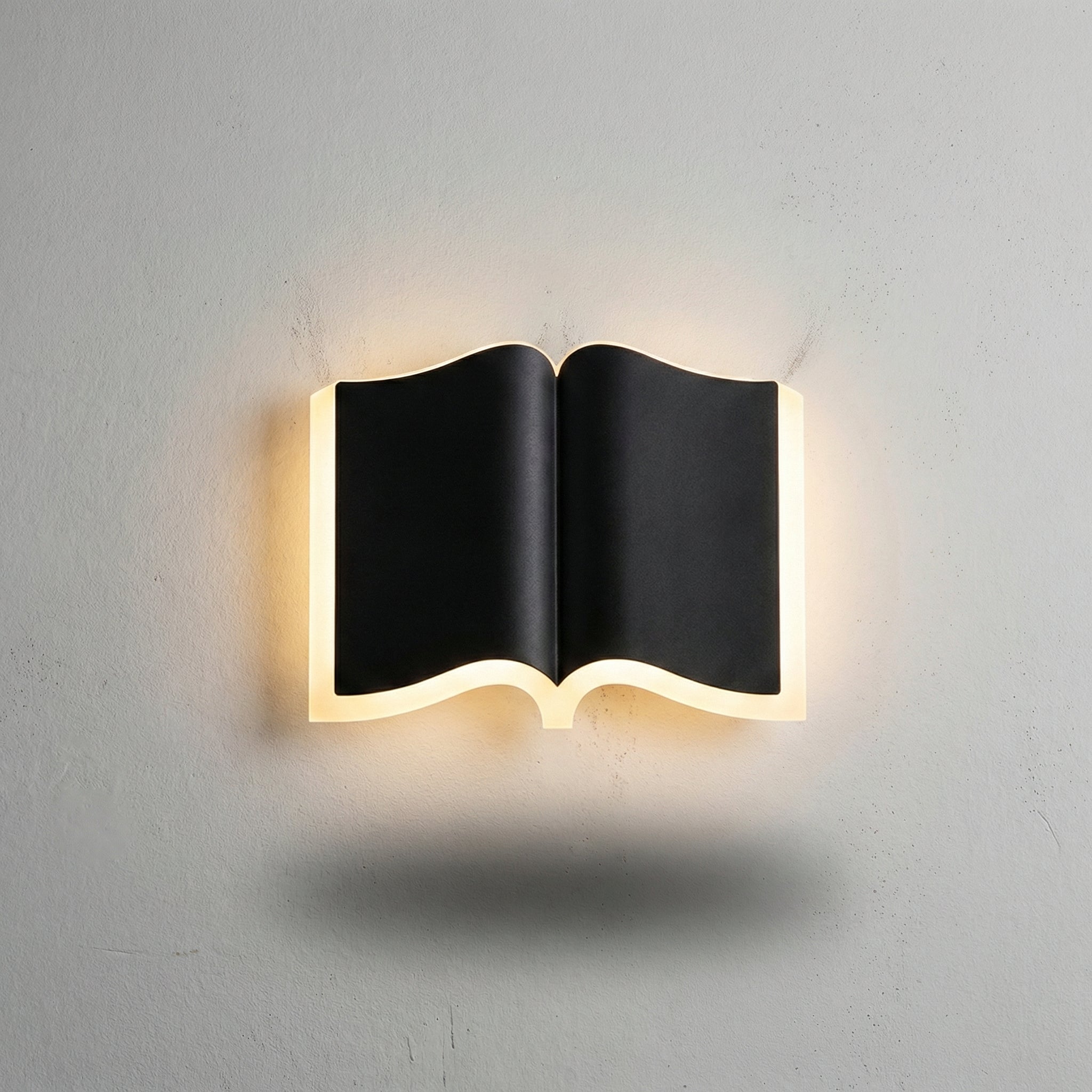 Wall Sconce Designed Like a Book - Decorative Lighting Fixture