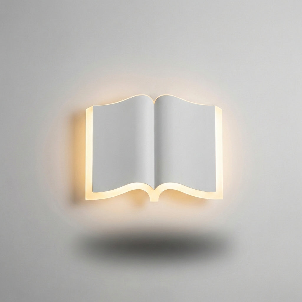 Wall Sconce Designed Like a Book - Decorative Lighting Fixture
