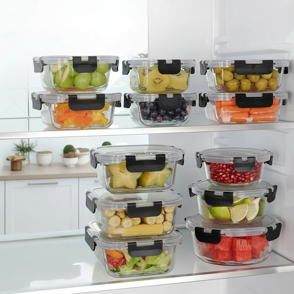 Premium Glass Meal Prep Containers with Secure Lids | Keep Food Fresh
