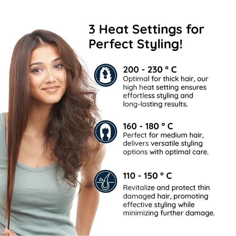 All-in-One Styling Brush with Ceramic Coating & Custom Heat