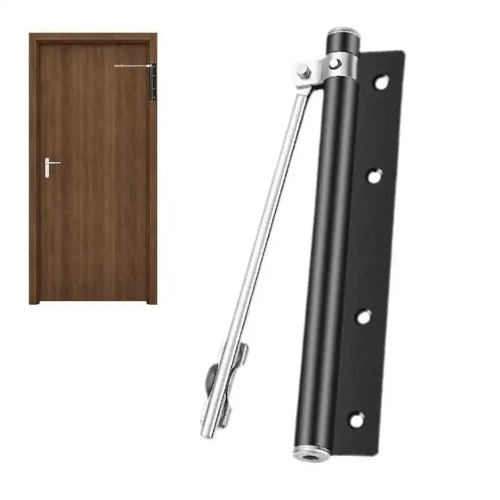 Quiet Auto Door Closer with Customizable Force Settings