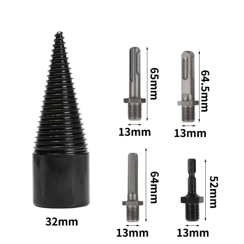 WoodSplit Pro | Heavy-Duty Drill Bit Set for Effortless Splitting