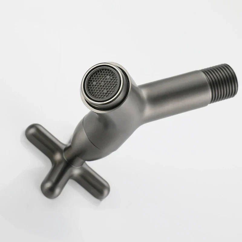 AquaCraft | Wall-Mounted Cold Water Faucet in Solid Brass | Stylish & Durable