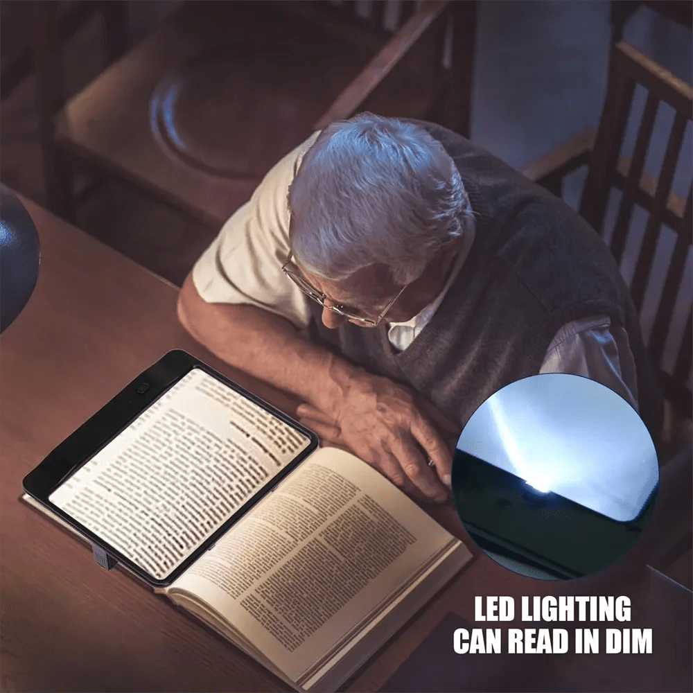 ClearView Pro - 3X Illuminated Magnifier for Effortless Reading