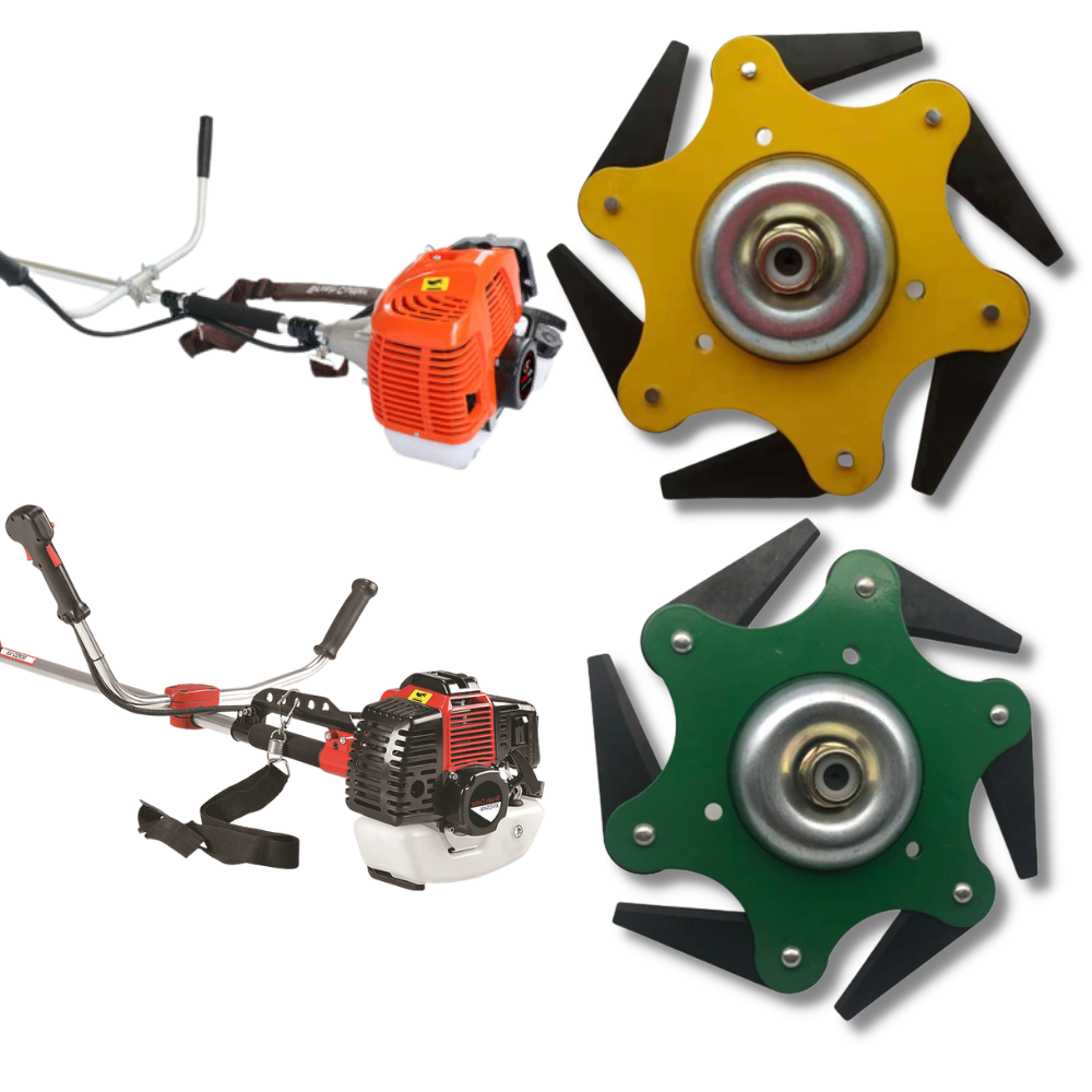 Durable Cutting Head with 6 Steel Blades – Trimmer Accessory
