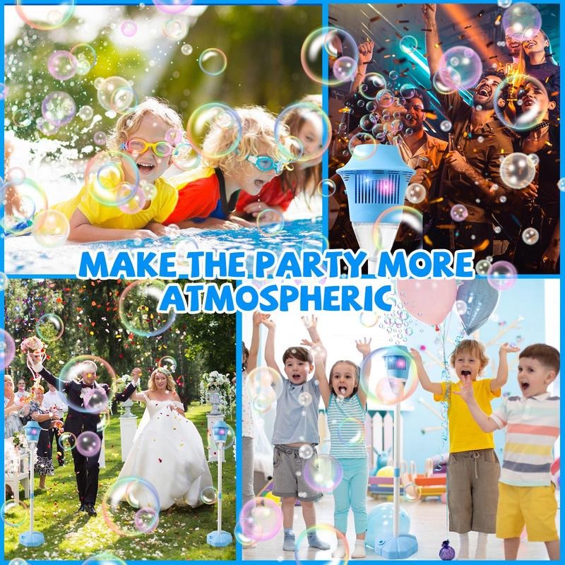 BubbleBliss | Portable Bubble Machine for Kids with Adjustable Height