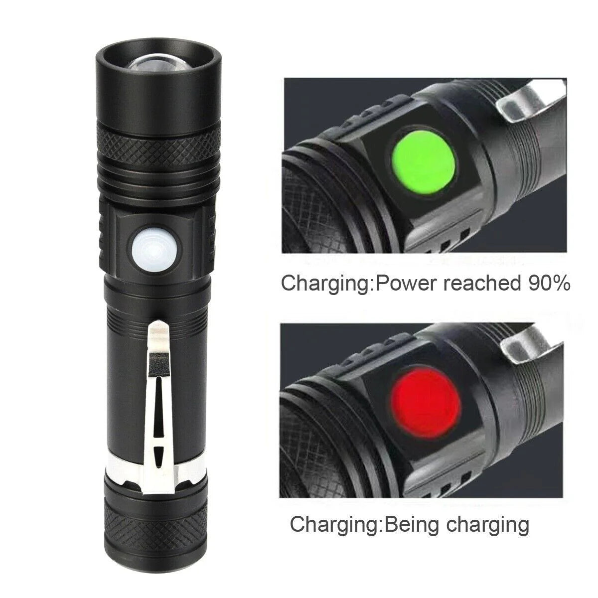 UltraBeam 90000LM Tactical Rechargeable Flashlight
