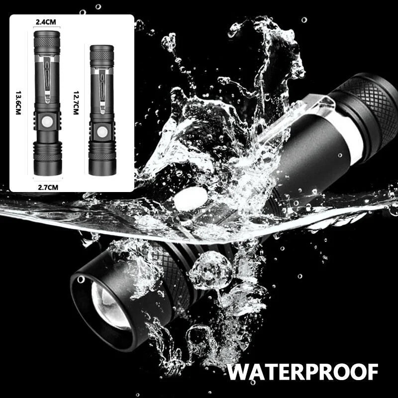 UltraBeam 90000LM Tactical Rechargeable Flashlight