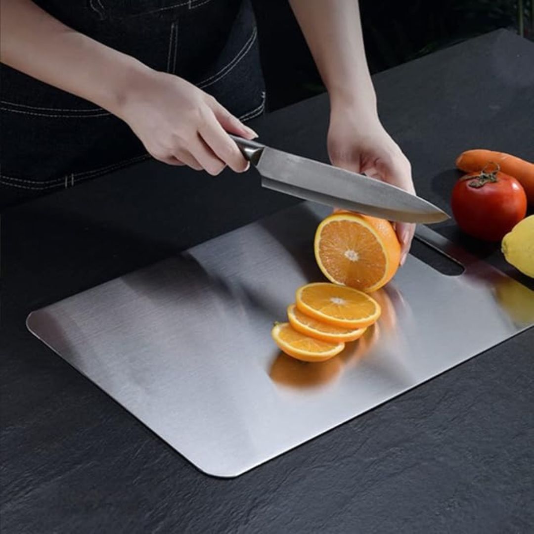 Premium Titanium Chef's Board for Effortless Food Prep