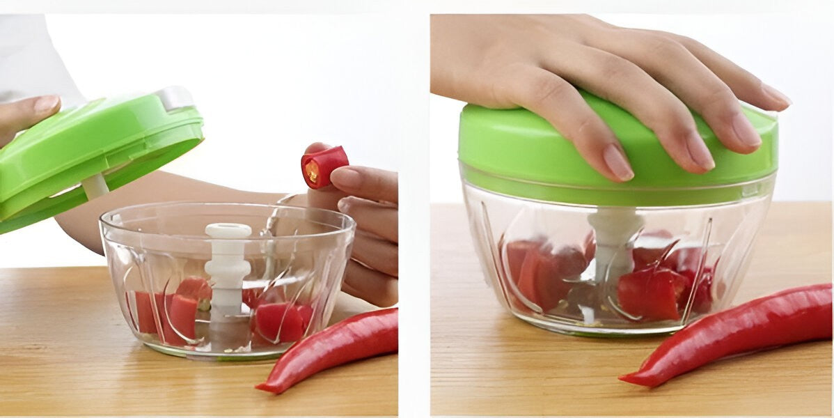 Compact Manual Food Chopper for Effortless Meal Prep