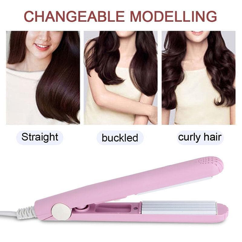Compact Ceramic Curling Wand for Effortless Styles