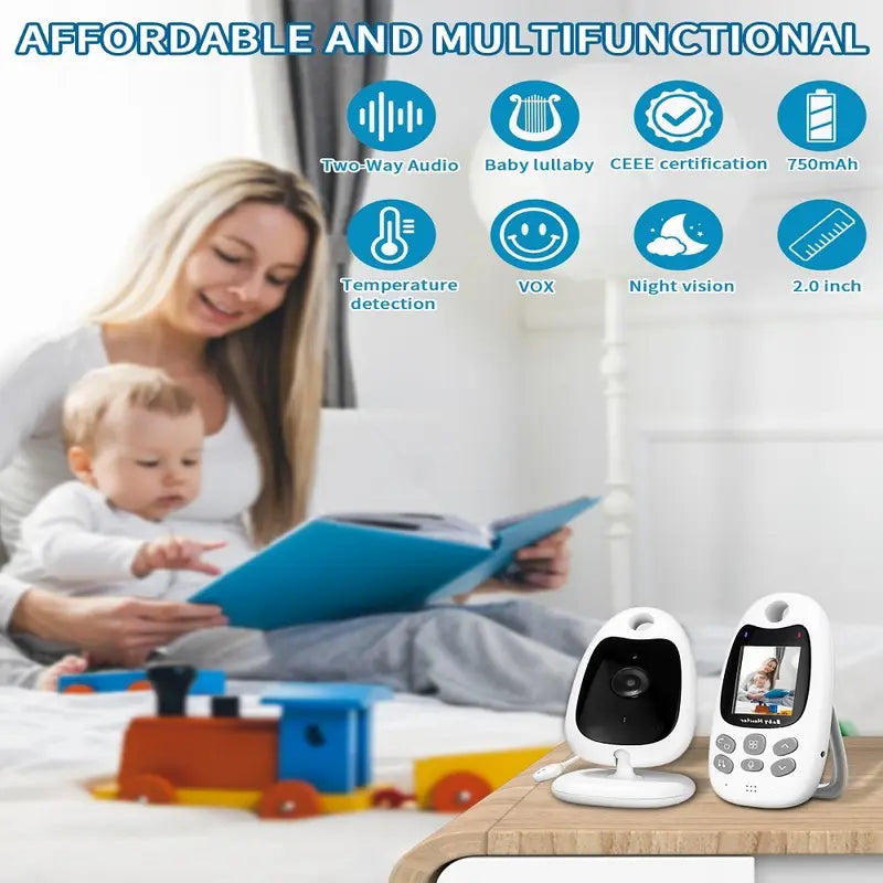 Smart Wireless Baby Monitor with Night Vision & Two-Way Talk