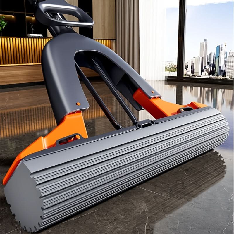 AQUA MASTER - Ultra-Absorbent Sponge Mop with Simple Wring System