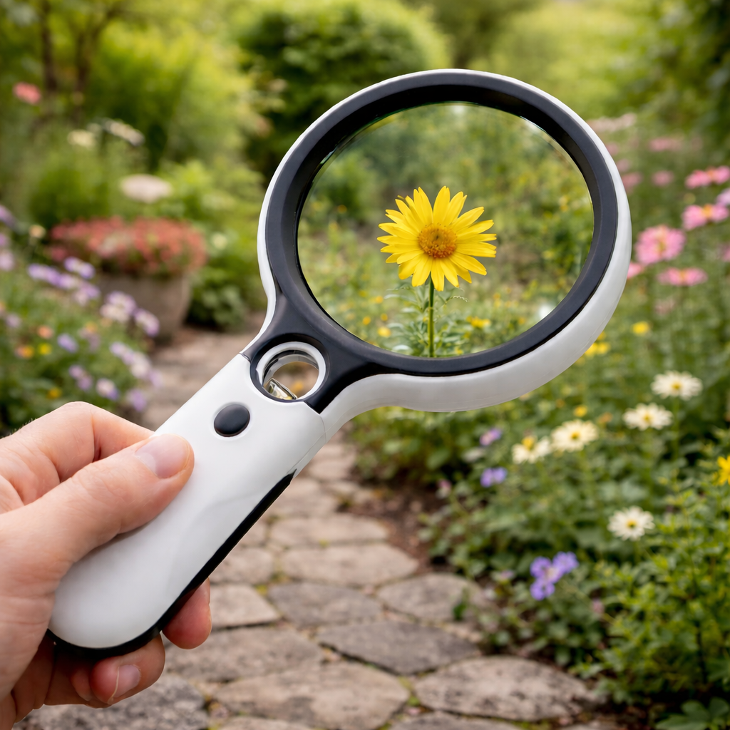 Precision 45X LED Handheld Magnifier for Clear Viewing