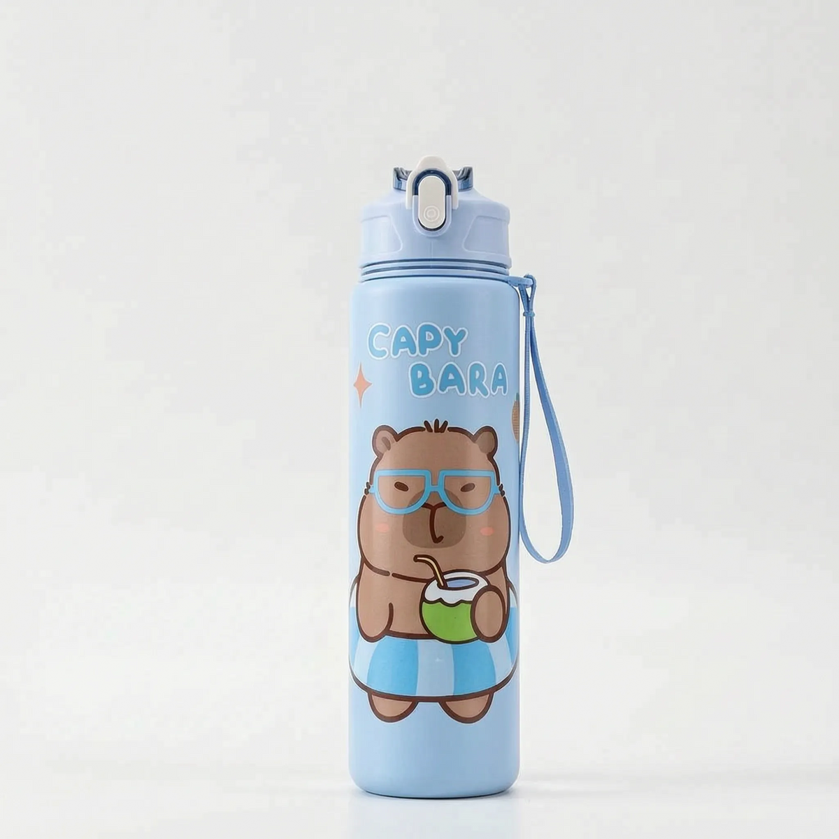 Children's Water Bottle with Capybara Design - Capyflow