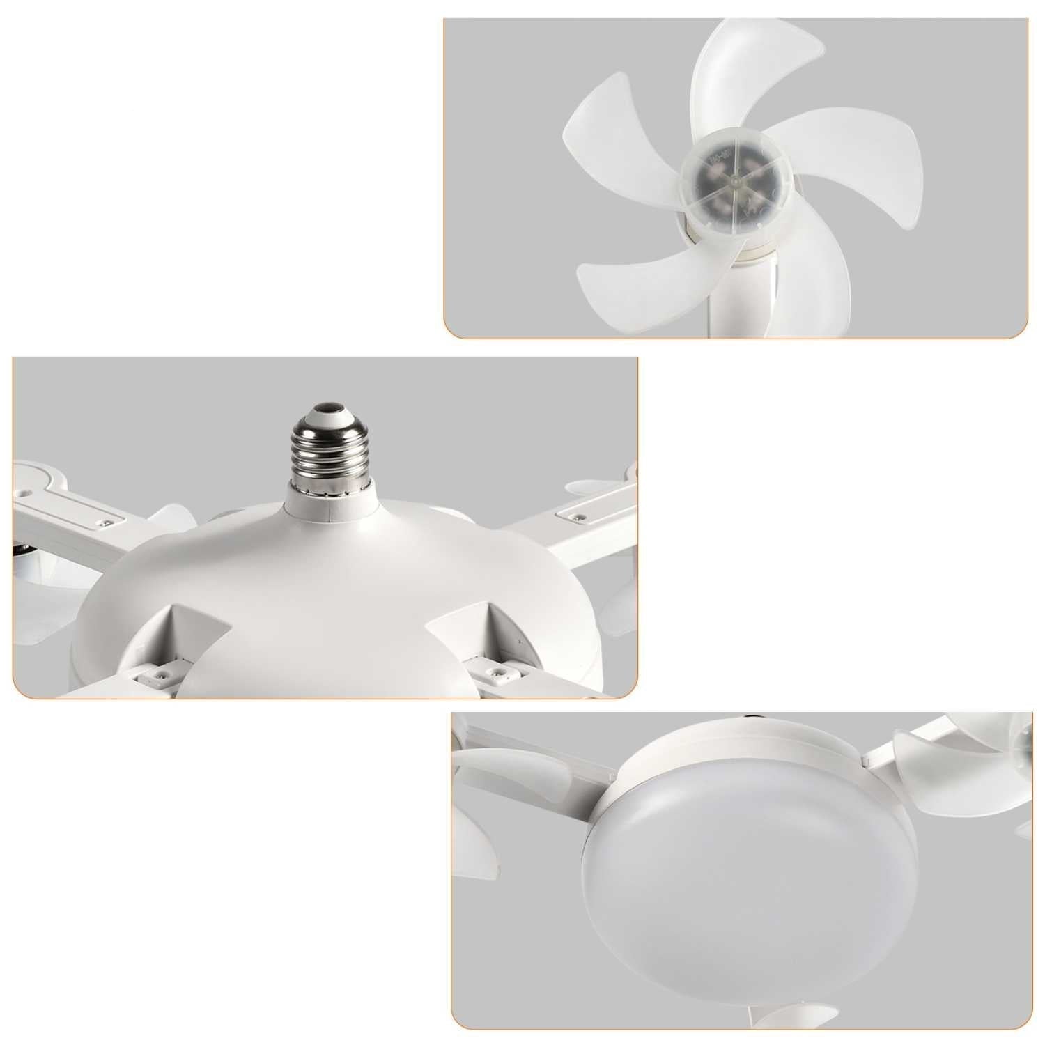 Lighting Fixture with Ceiling Fan - LumaVent Style