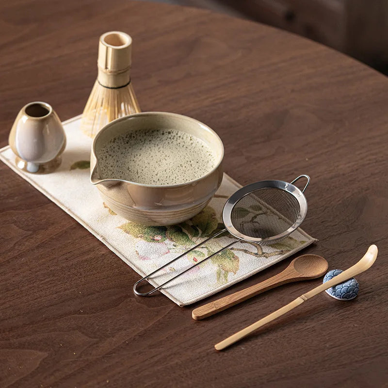 Elegant Vintage Matcha Tea Set | Complete 7-Piece Collection