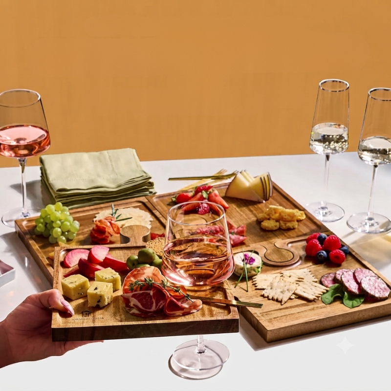 Elegant Interlocking Serving Boards for Entertaining