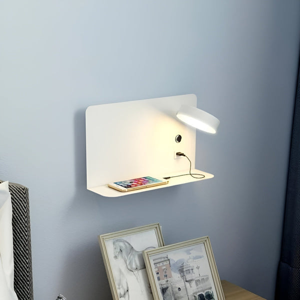 USB Charging LED Wall Light with Switch