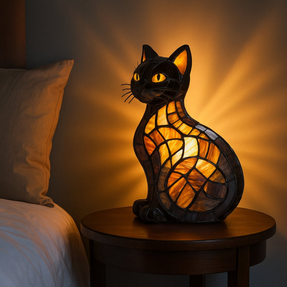 Whimsical Paws | Soft Glow Cat Table Lamp for Serenity