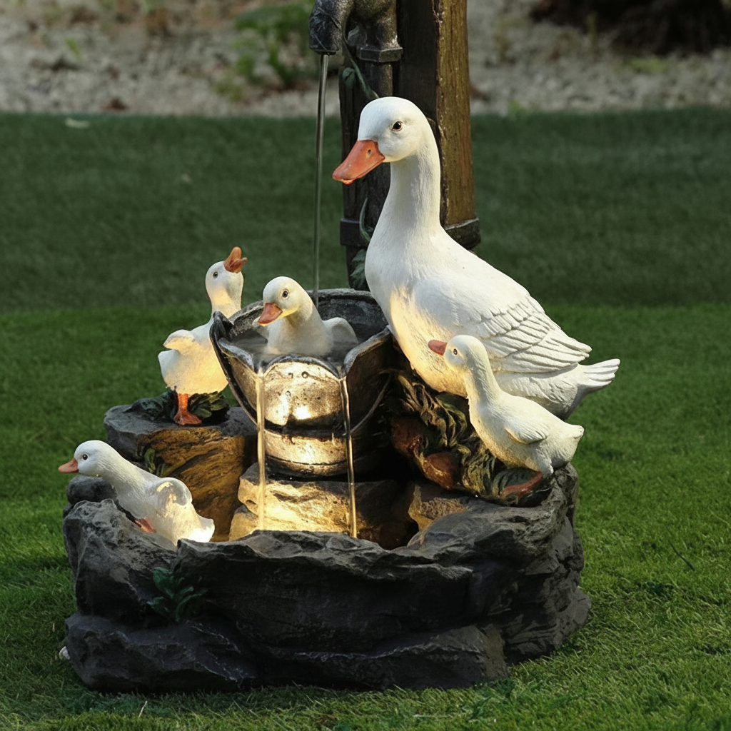 Charming Animal Garden Accents for a Tranquil Outdoor Oasis
