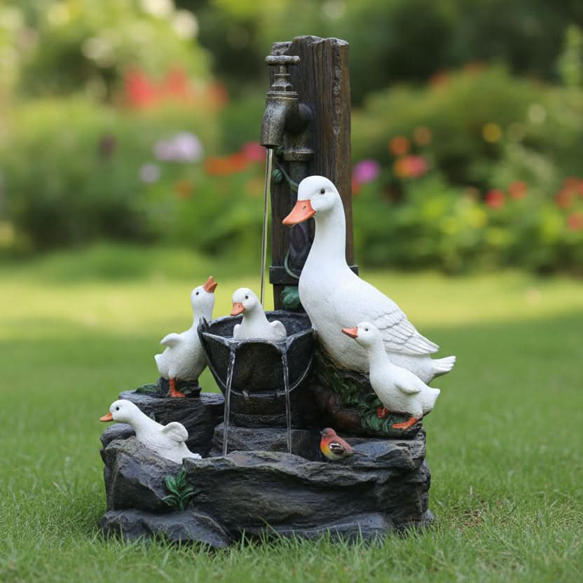 Charming Animal Garden Accents for a Tranquil Outdoor Oasis