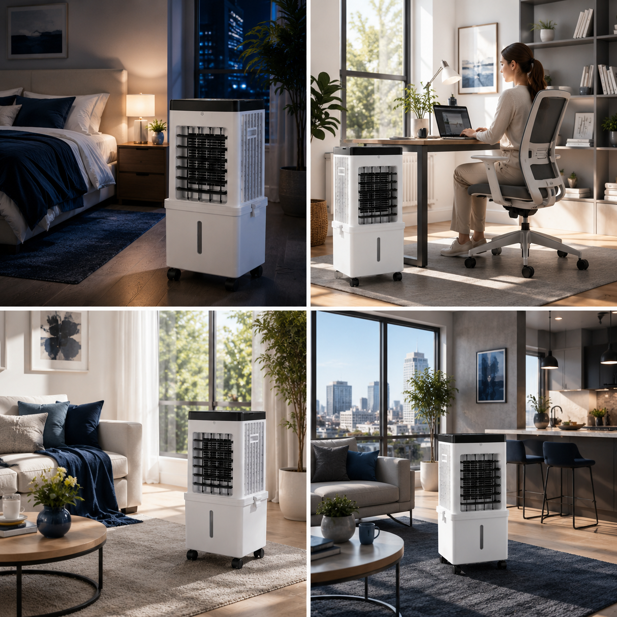 BreezyNest – 3-in-1 Air Comfort Device for Stylish Homes