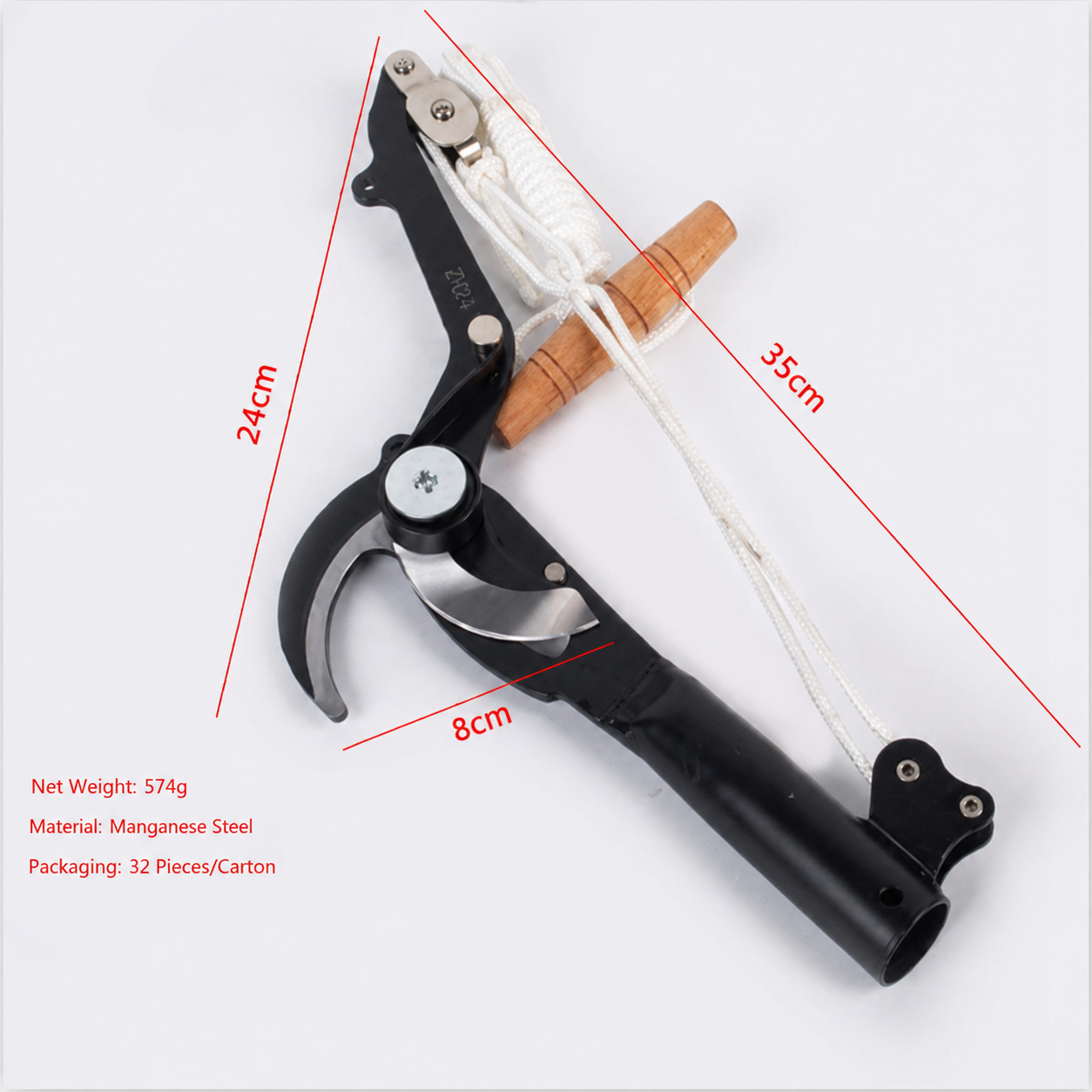 PruneMaster Pro – Extendable Tree Trimmer with Dual Pulley System