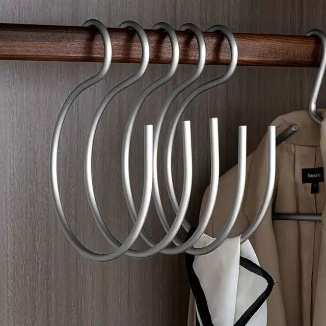 S-Shaped Hangers for Clothing Storage