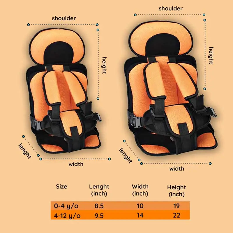 EcoNest Kids Travel Booster Seat – Lightweight Adjustable Cushion for Comfort