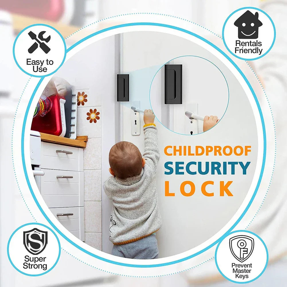 SecureGuard Door Lock | Sturdy Safety Latch for Family Protection
