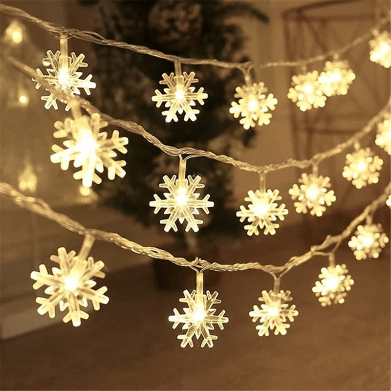 Battery-Operated LED Festive String Lights for Home Decor