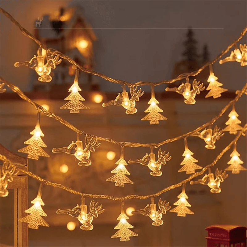 Battery-Operated LED Festive String Lights for Home Decor