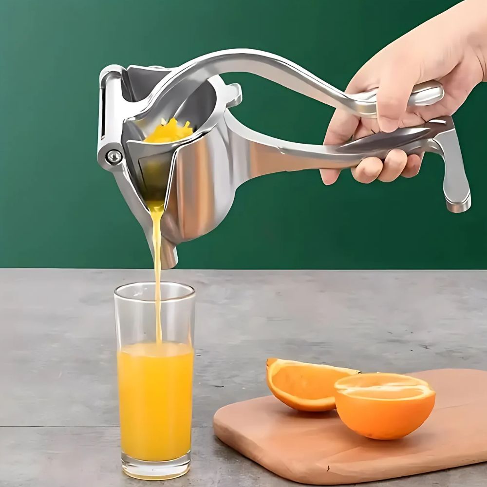 Premium Citrus Press | Manual Metal Juicer with Stable Grip