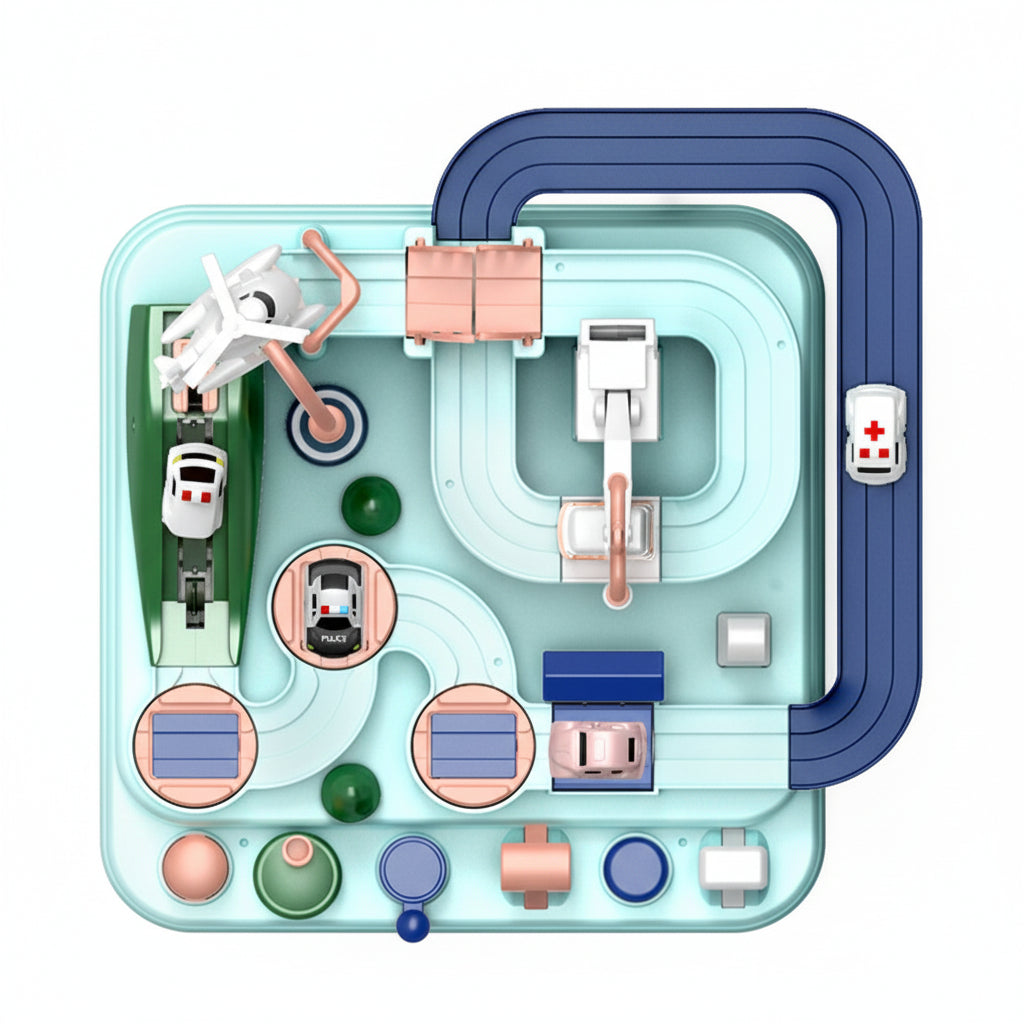 Urban Explorer | Interactive Car Track Puzzle for Kids 3+