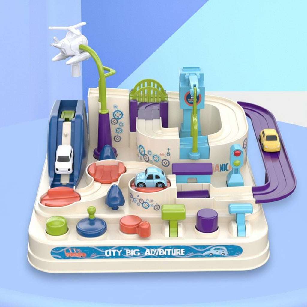 Urban Explorer | Interactive Car Track Puzzle for Kids 3+