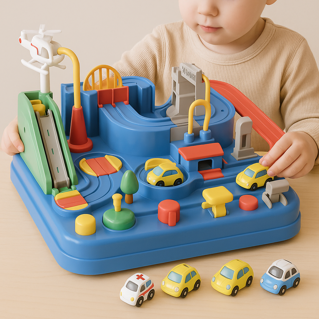 Urban Explorer | Interactive Car Track Puzzle for Kids 3+