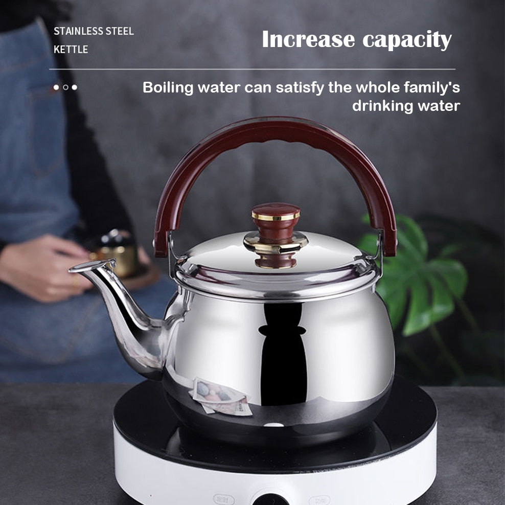 Timeless Steel Kettle | Ergonomic Handle for Effortless Pouring