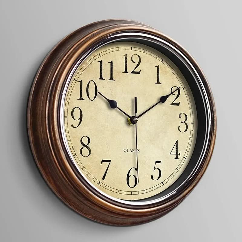 Elegant 30 cm Quiet Wall Clock - Battery Powered