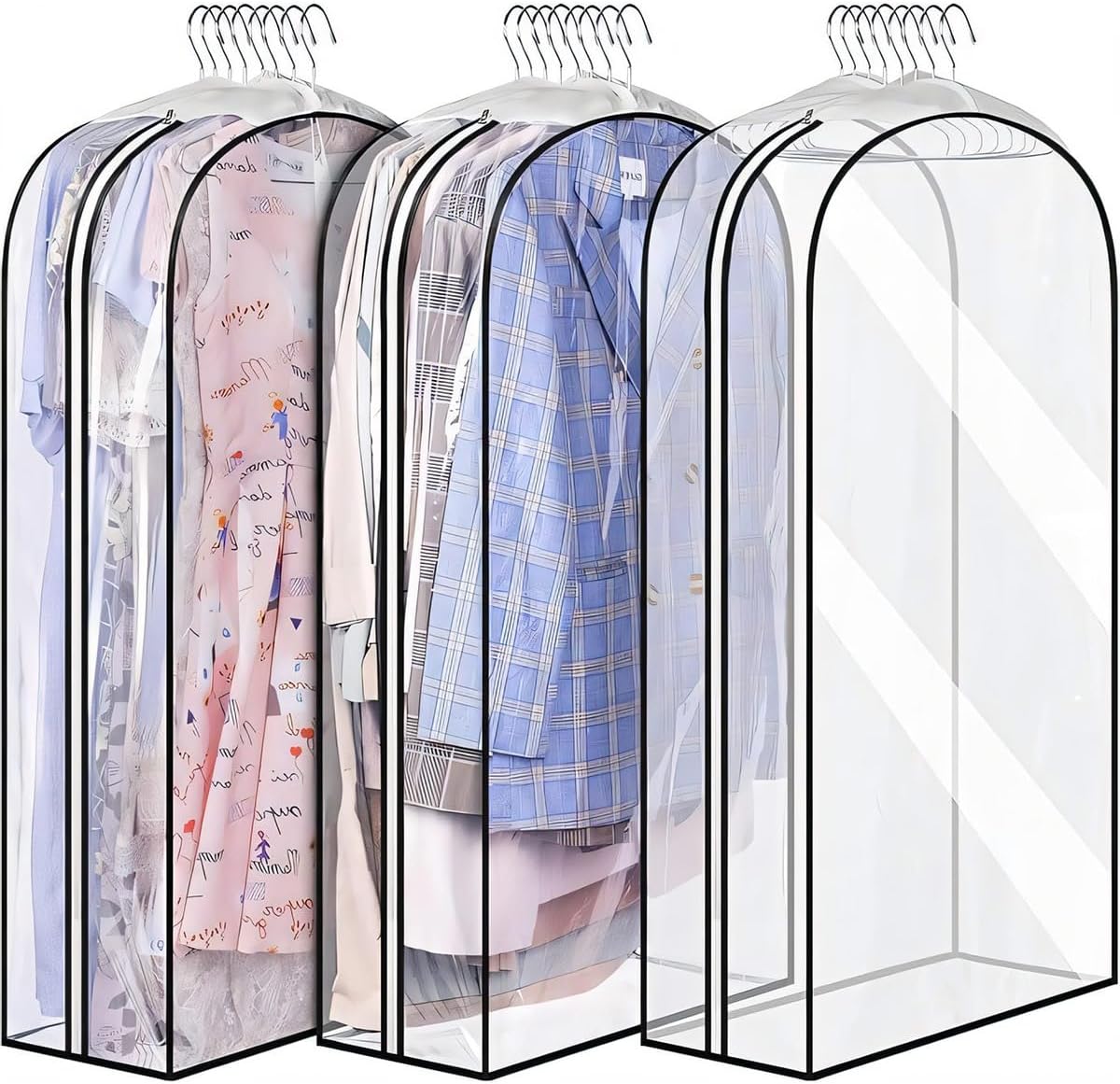 Protective Garment Storage Bags | 3-Pack with Easy Access Zippers