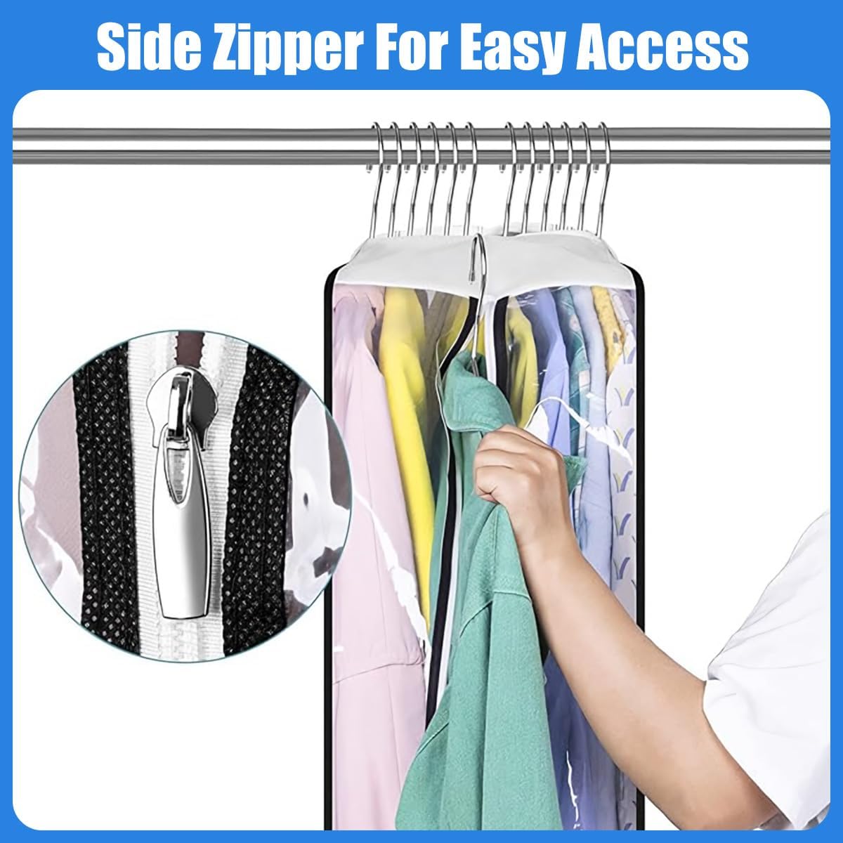 Protective Garment Storage Bags | 3-Pack with Easy Access Zippers