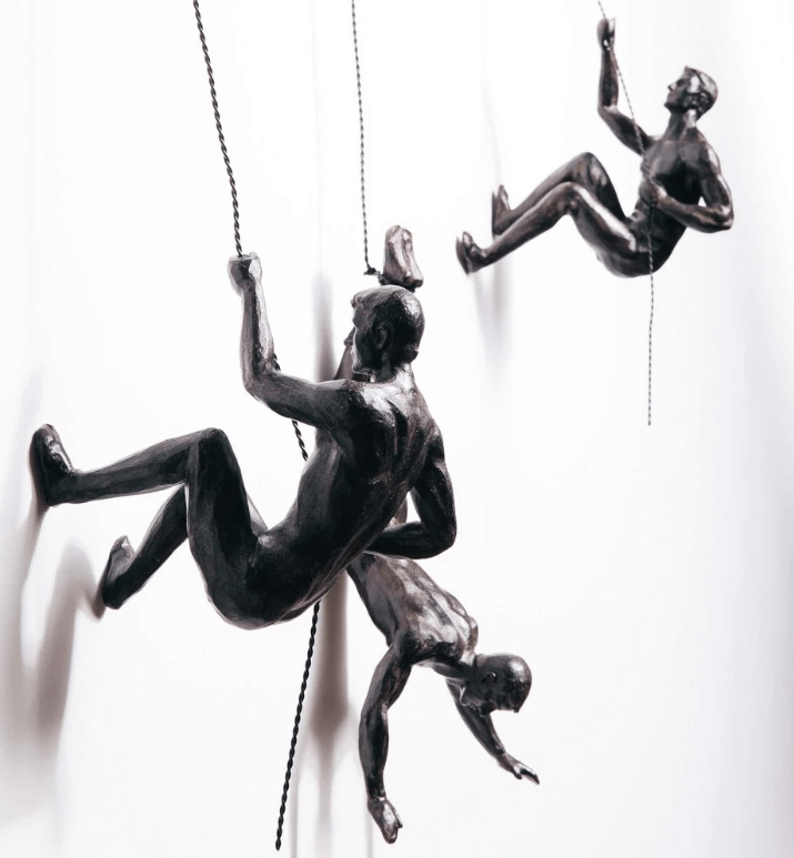 Inspiring Climbing Figure Wall Art for Modern Spaces