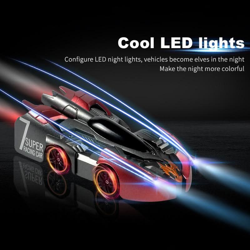 GravityDefy | Indoor Stunt Car with Suction Power & LED Illumination