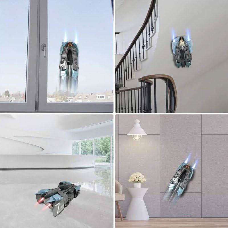 GravityDefy | Indoor Stunt Car with Suction Power & LED Illumination