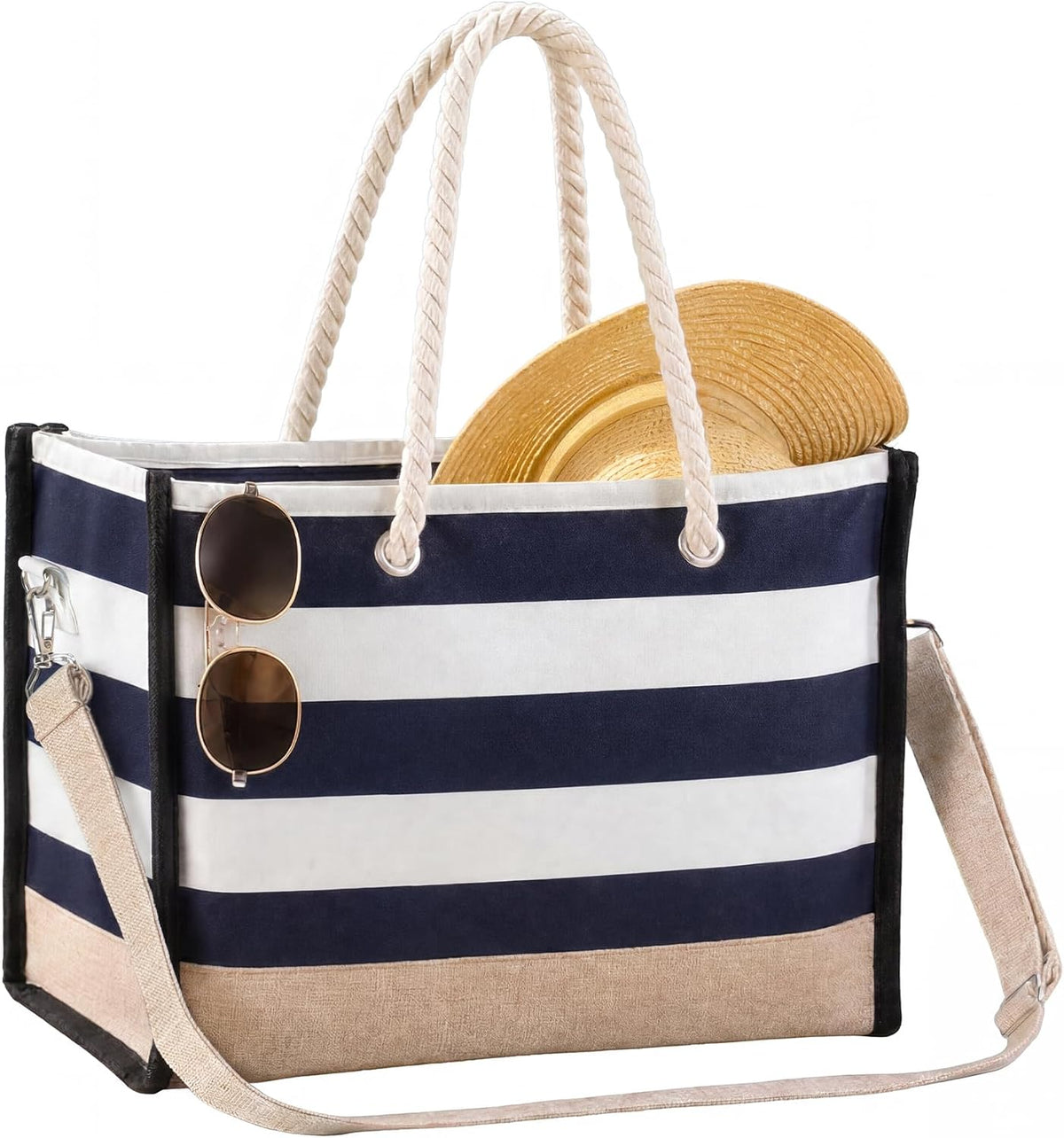 Sandy Shores | Extra-Large Waterproof Beach Tote for Effortless Organization