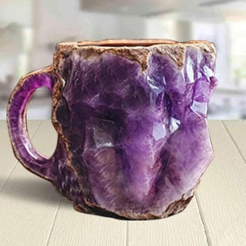 Elegant Crystal-Like Coffee Mug with Ergonomic Grip