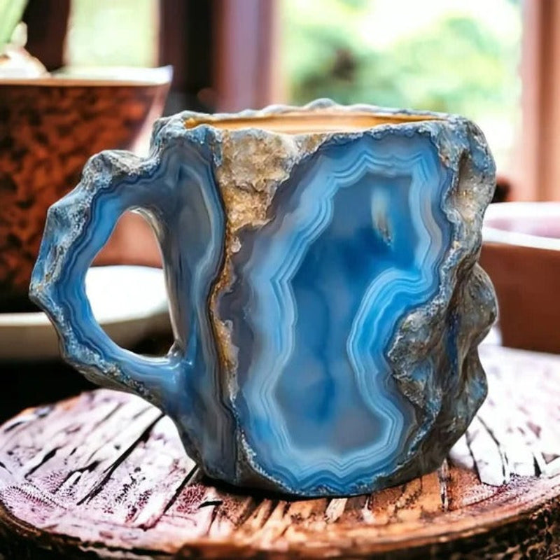 Elegant Crystal-Like Coffee Mug with Ergonomic Grip