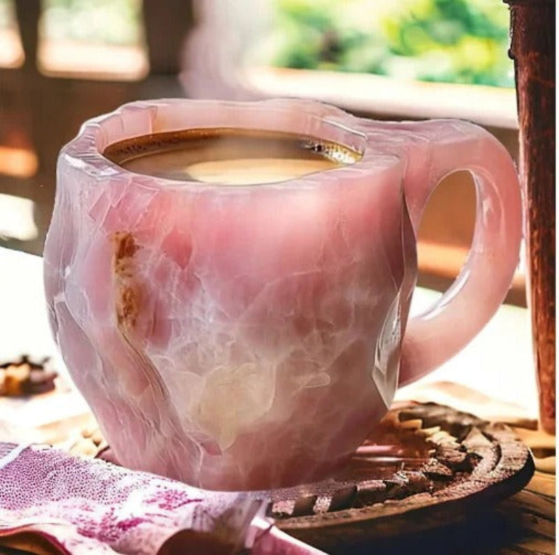 Elegant Crystal-Like Coffee Mug with Ergonomic Grip